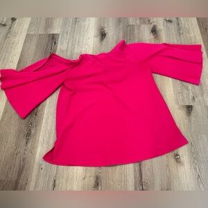 Vibrant Pink Off-Shoulder Top